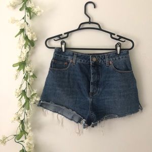 ASOS denim high rise shorts